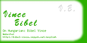 vince bibel business card